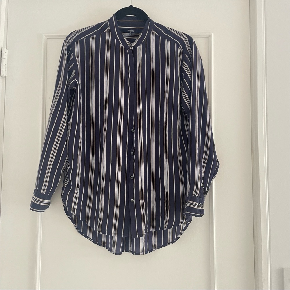 MADEWELL mulberry silk striped tunic - Picture 6 of 8